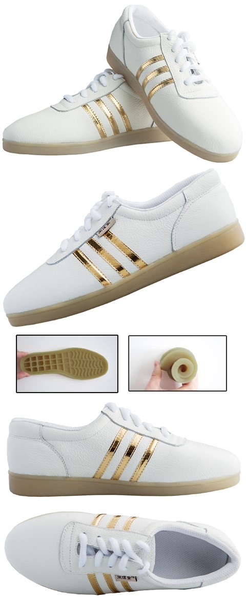 Professional Taichi Embossed Cowhide Sneakers