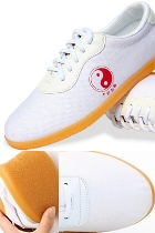 Professional Taichi/Wushu Canvas Sneakers (White)