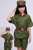 Kids' People's Liberation Army / Red Guard Outfit (Green)