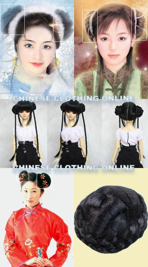 Wig - Round Hair Bun