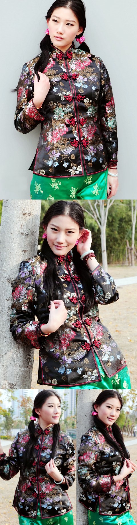Long-sleeve Mandarin Wadded Jacket (CM)