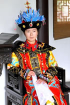 Qing Dynasty Empress Court Dress w/ Crown