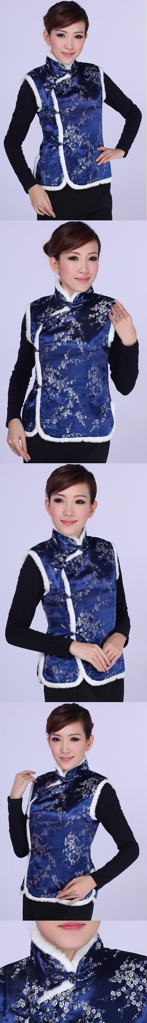 Batting Vest with Faux Fur Trimming (Ready-Made)