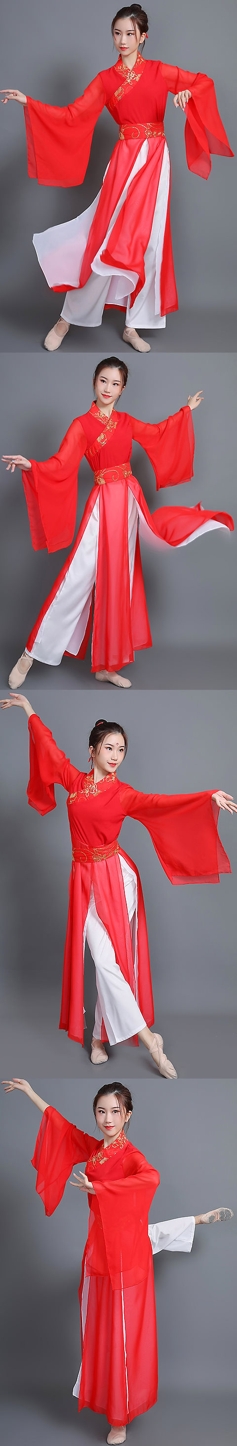 Modernised Chinese Ethnic Dancing Costume - Han Zu