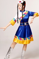 Chinese Ethnic Dancing Costume - Zang Zu (Tibetan)