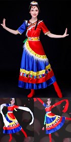 Chinese Ethnic Dancing Costume - Zang Zu (Tibetan)