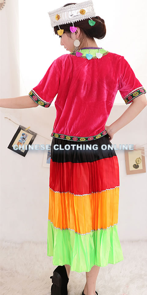 Chinese Ethnic Dancing Costume - Taijiang Miao Zu