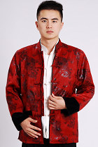 Mandarin Brocade Fabric Mink Hair Jacket (RM)