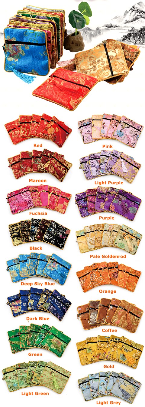Embroidery Coin Purse (Multicolor)
