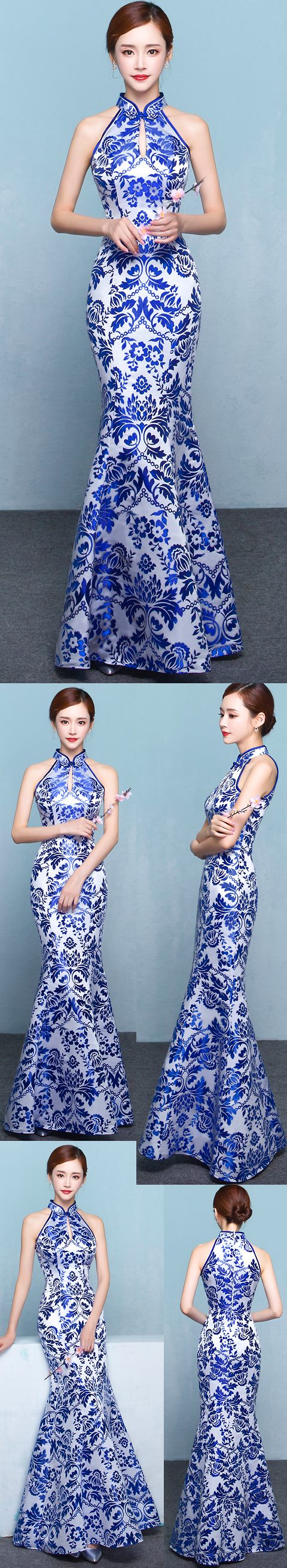 Cut-in-shoulder Fishtail Cheongsam (CM)