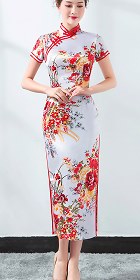 Short-sleeve Long-length Cheongsam (RM)
