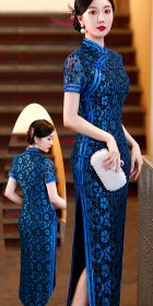 Magnificent Emboss Velvet Cheongsam (RM)