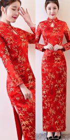 Long-sleeve Long-length Cheongsam (CM)