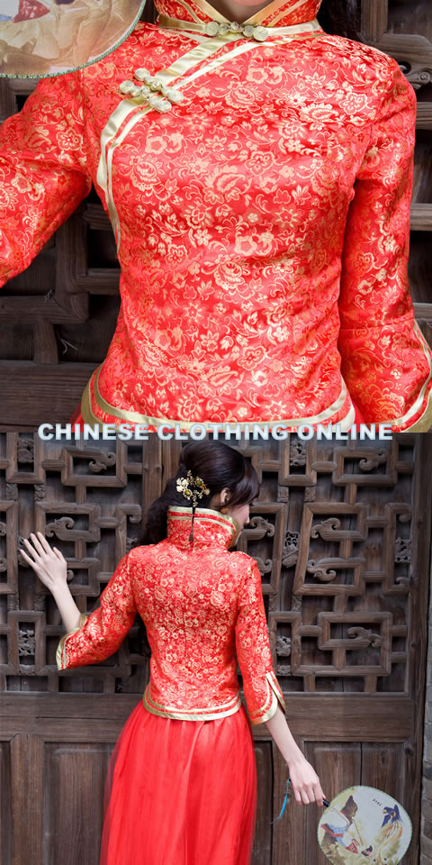 七分袖長身裙掛（成衣）