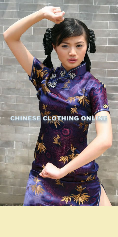 Short-sleeve Long-length Cheongsam (CM)