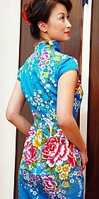 Short-sleeve Long-length Cheongsam (CM)