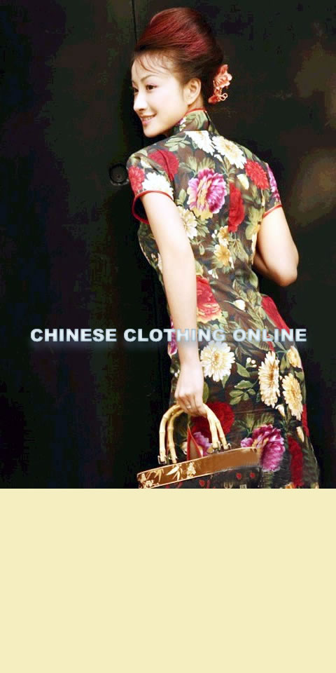 Short-sleeve Long-length Cheongsam (CM)