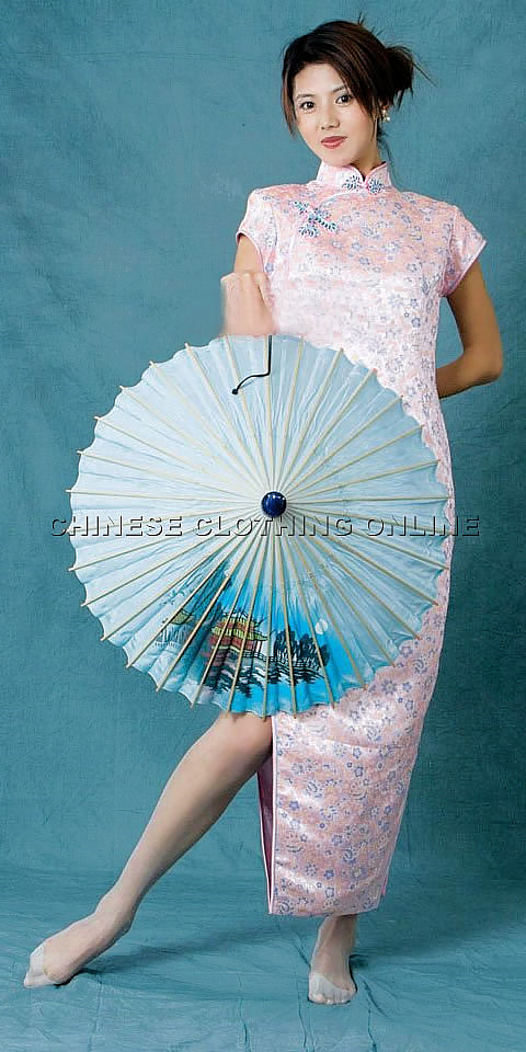 Cup-sleeve Long-length Cheongsam (CM)