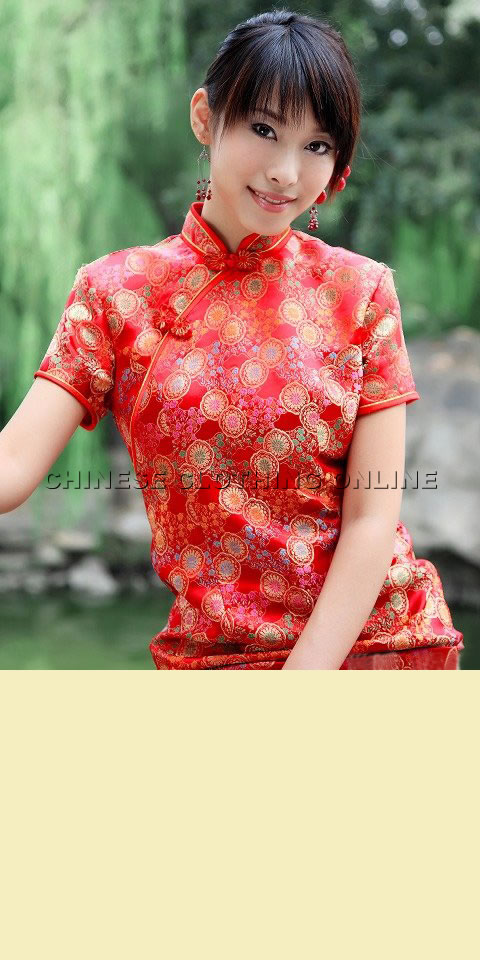 Short-sleeve Long-length Cheongsam (CM)