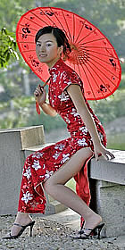 Cup-sleeve Long-length Cheongsam (CM)