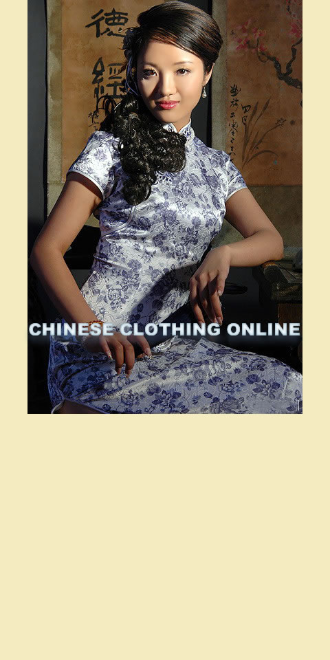 Cup-sleeve Long-length Cheongsam (CM)