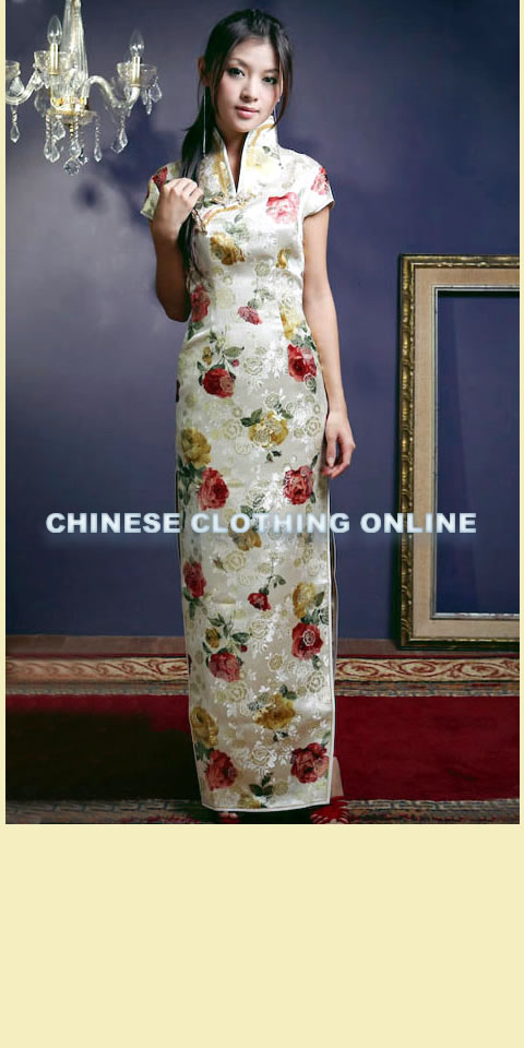 Cup-sleeve Long-length Cheongsam (CM)