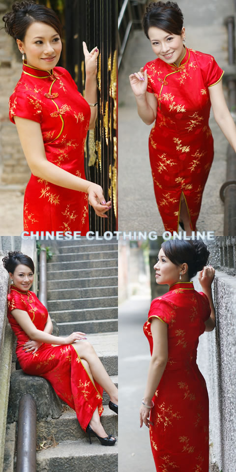 Cup-sleeve Long-length Cheongsam (CM)