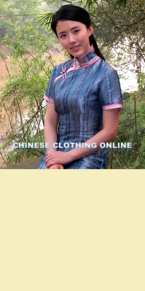 Short-sleeve Long-length Cheongsam (CM)