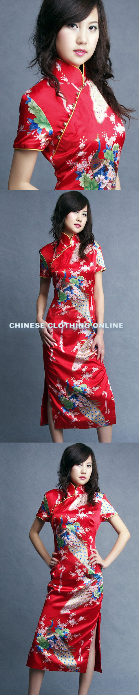Short-sleeve Long-length Cheongsam (CM)