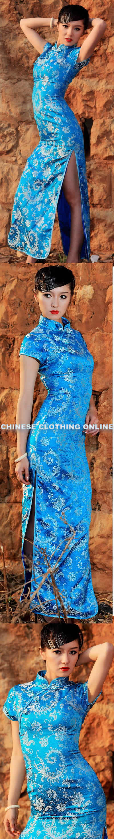 Short-sleeve Long-length Cheongsam (CM)