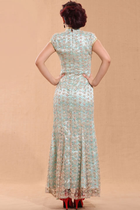 Cup-sleeve Long-length Cheongsam (CM)