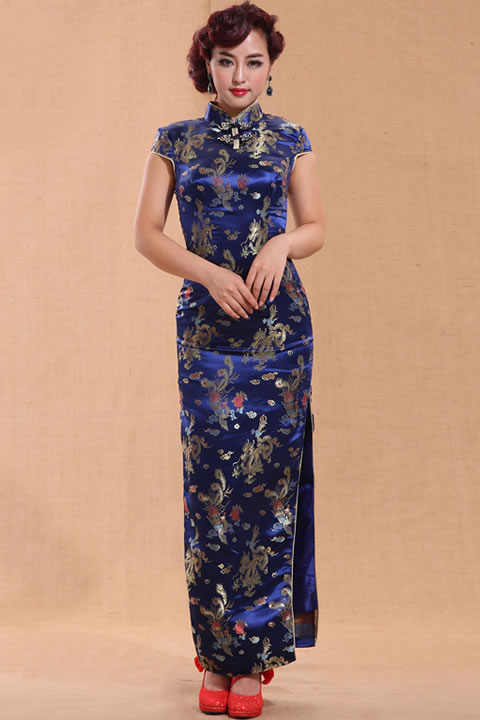 Cup-sleeve Long-length Cheongsam (CM)