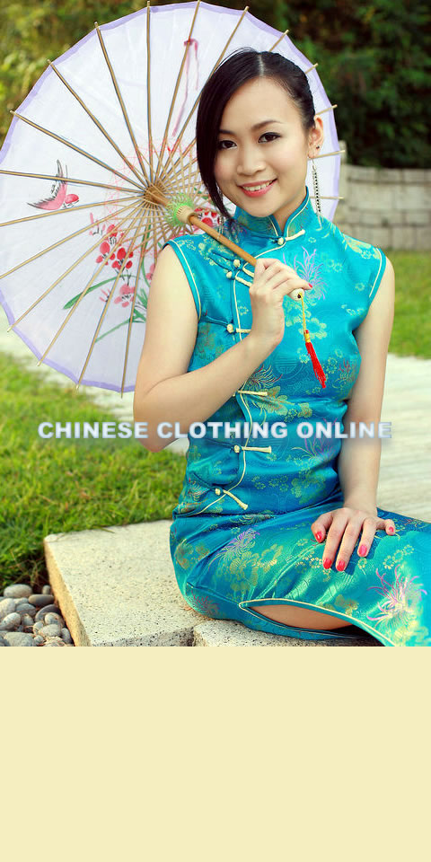 Sleeveless Long-length Cheongsam (CM)