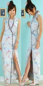 Sleeveless Long-length Cheongsam (CM)