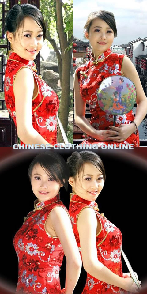 Sleeveless Long-length Cheongsam (CM)