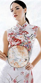 Sleeveless Long-length Cheongsam (CM)