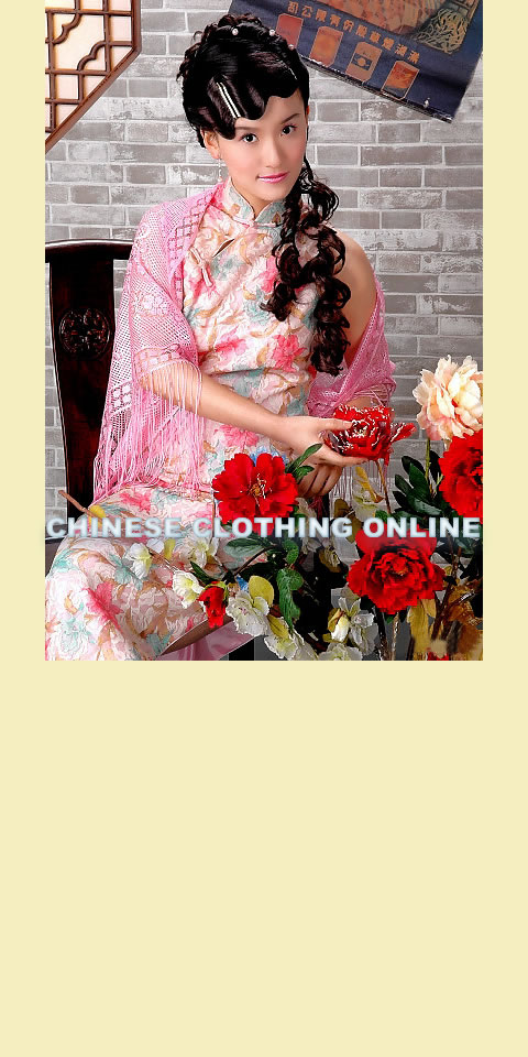 Sleeveless Long-length Cheongsam (CM)