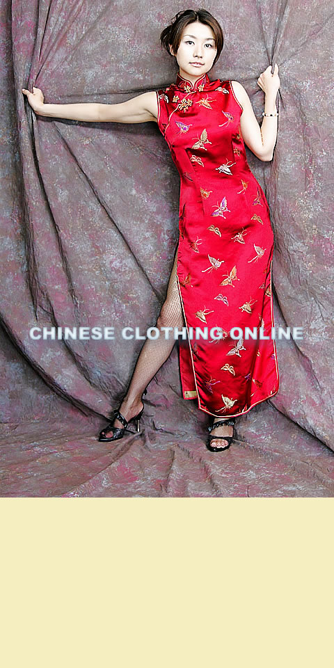 Sleeveless Long-length Cheongsam (CM)