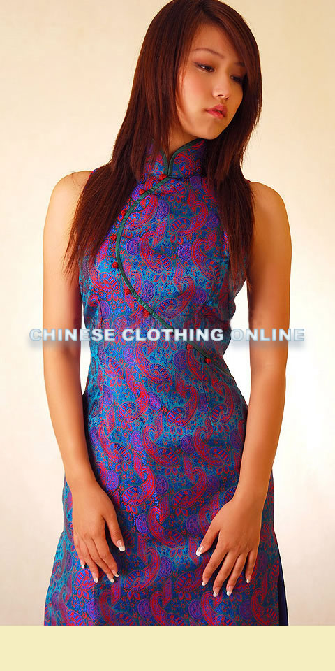 Sleeveless Long-length Cheongsam (CM)