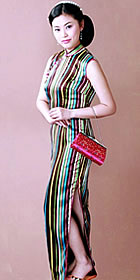 Sleeveless Long-length Cheongsam (CM)