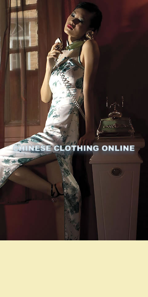 Cut-in Shoulders Long-length Cheongsam (CM)