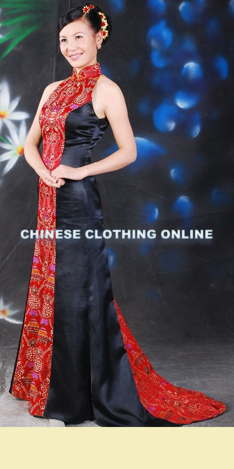 Cut-in Shoulders Long-length Cheongsam (CM)