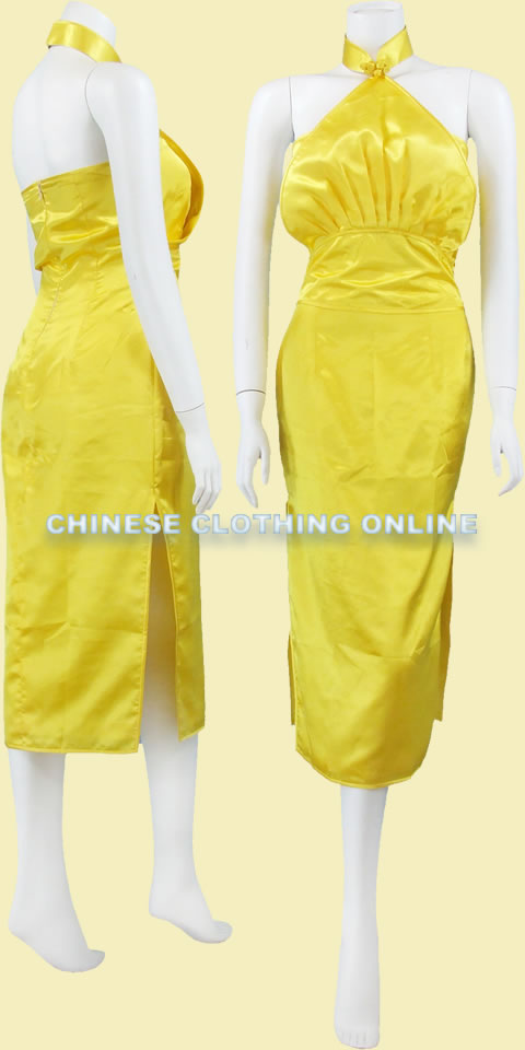 Sleeveless Bareback Long-length Cheongsam (CM)