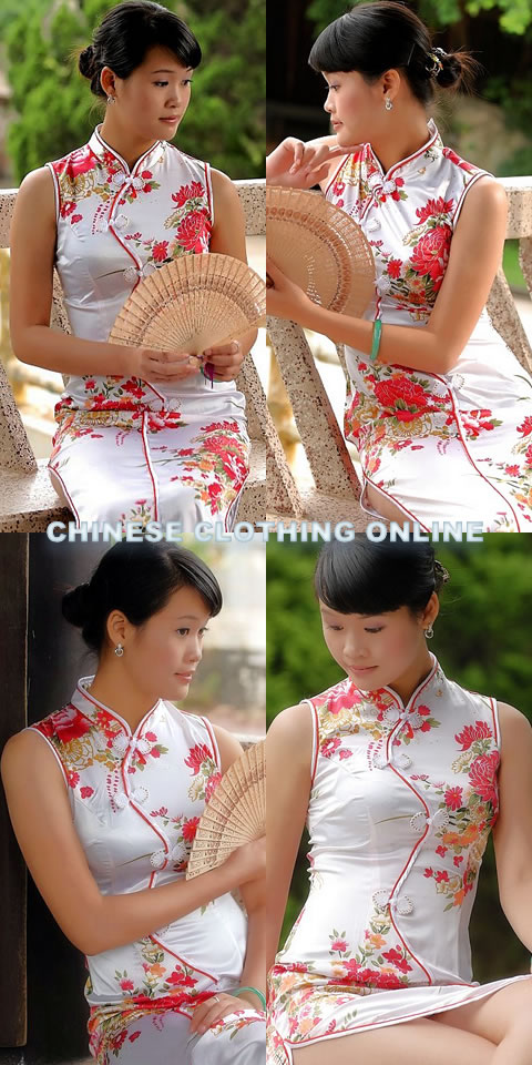 Sleeveless Long-length Cheongsam (CM)