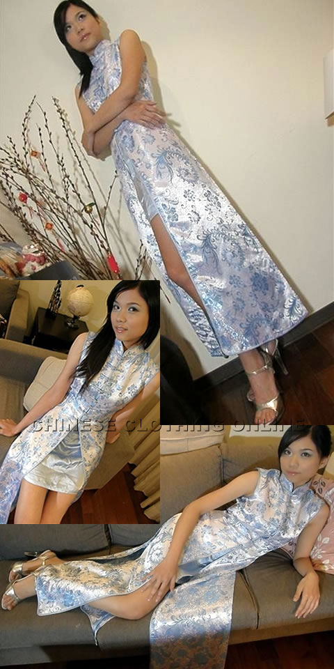Sleeveless Long-length Cheongsam (CM)