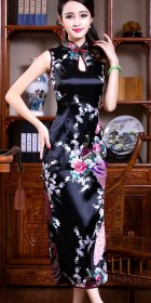 Sleeveless Long-length Peacock Cheongsam (RM)