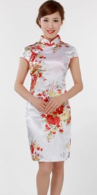 Cup-sleeve Mid-length Cheongsam (CM)