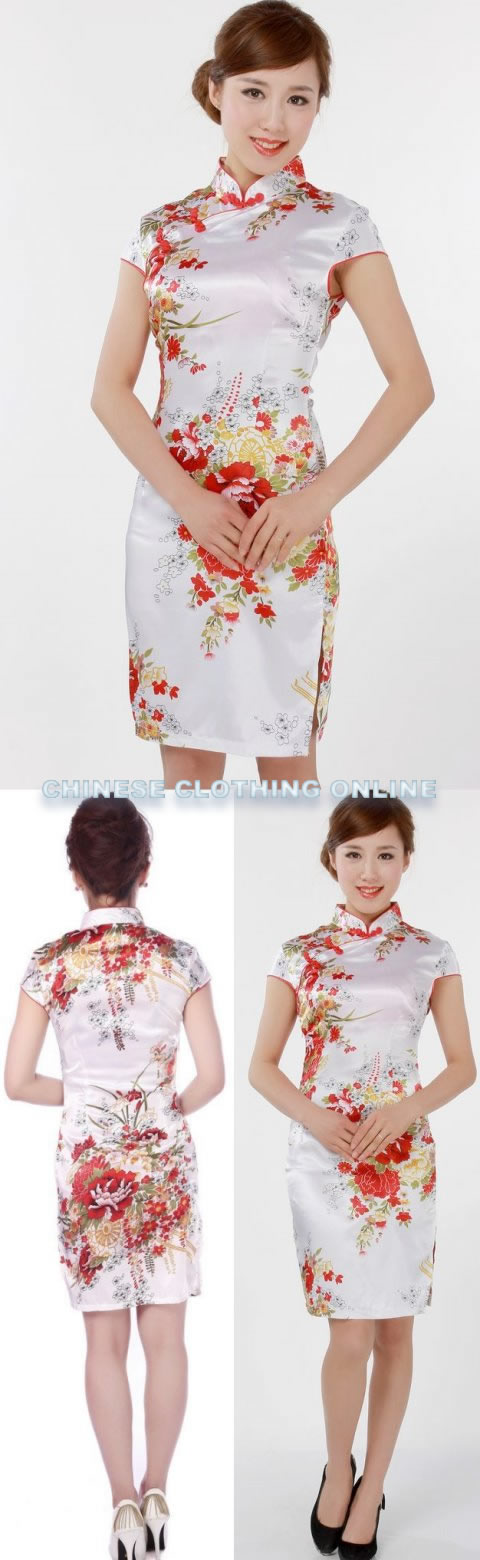 Cup-sleeve Mid-length Cheongsam (CM)