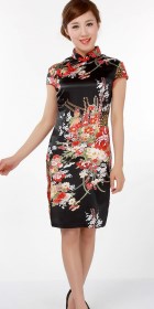 Cup-sleeve Mid-length Cheongsam (CM)