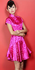 Short-sleeve Short-length Cheongsam (CM)